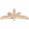 Ekena Millwork Alberta Smooth Timber Gable Bracket, Douglas Fir, 60"W x 30"H x 5 1/2"D x 5 1/2"F, 12/12 Pitch GBW060X30X0606ALB00SDF - alternate 4